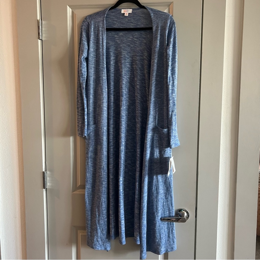 Lularoe Sarah Blue Duster Cardigan